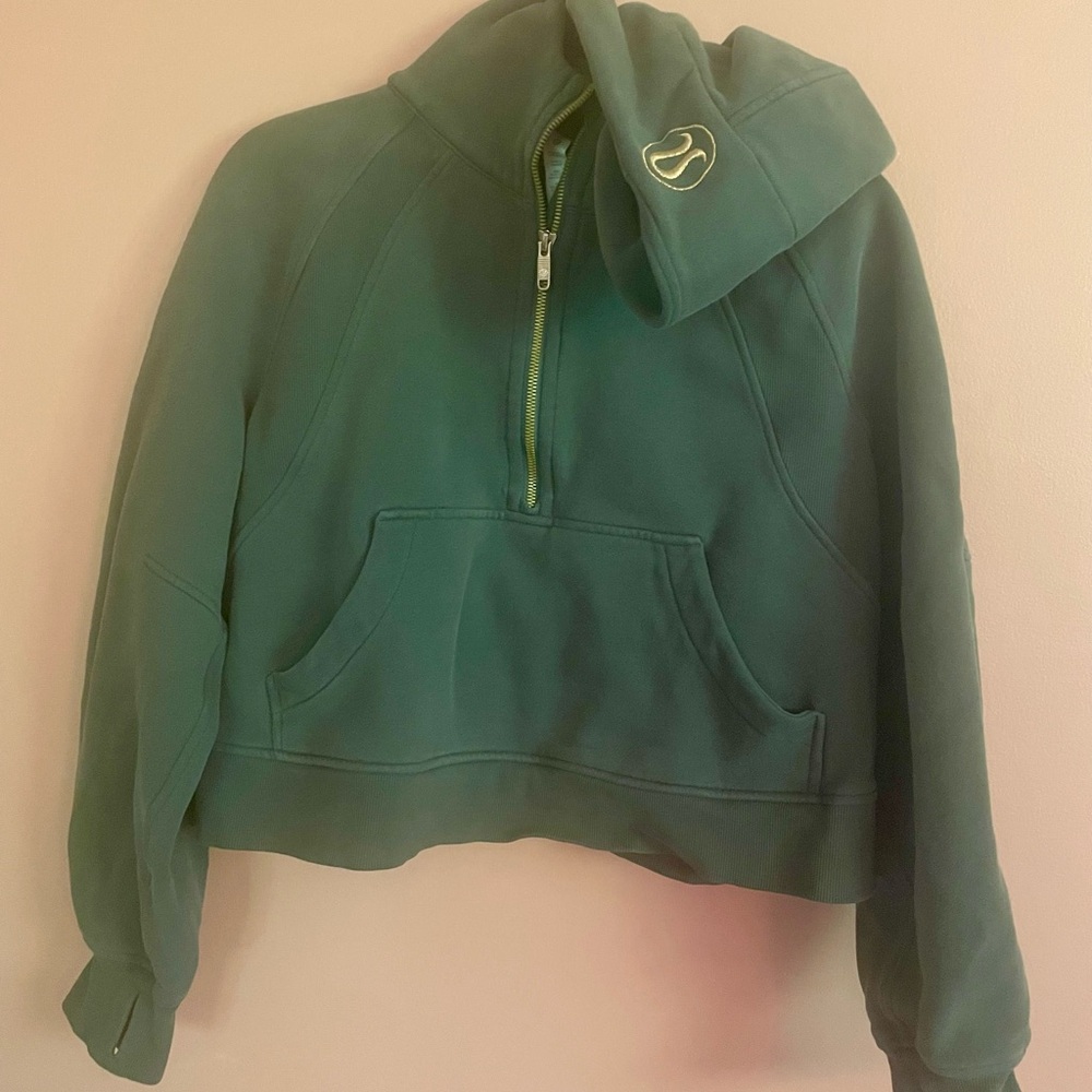 Lululemon Athletica Forest Green Zip-Up Jacket